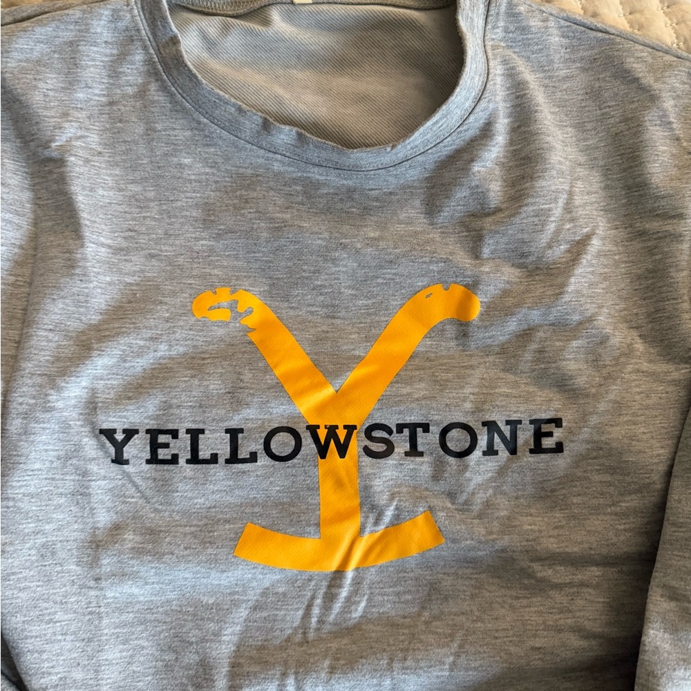 Yellowstone Gray and Yellow Shirt